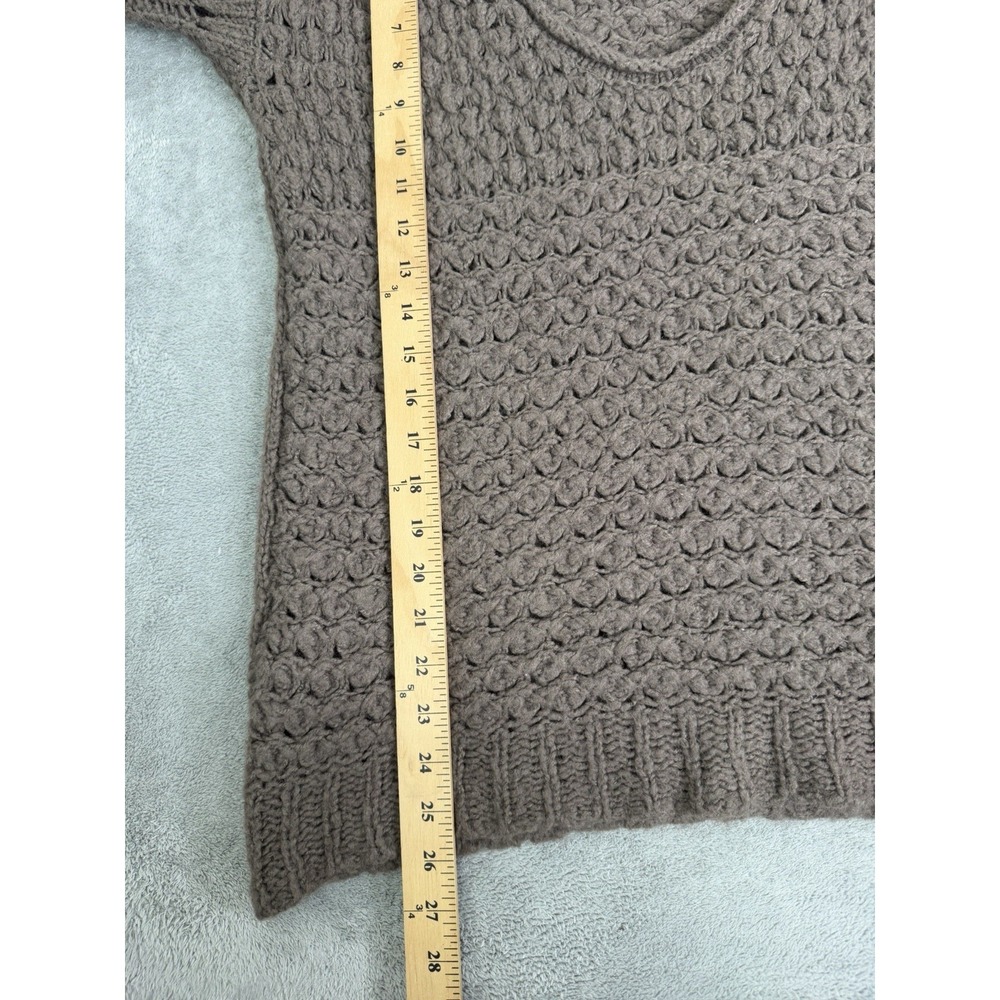 Free People Crashing Waves Pullover Sweater Women's Size Small Brown - Picture 8 of 8